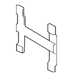 31391626 - Body: License Bracket for Volvo Image