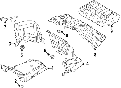 Under Cover & Splash Shields for 2023 Genesis Electrified G80 #0