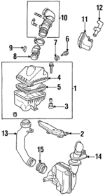 B6BF20210 - : Air Cleaner Assembly Bracket for Mazda: Protege Image