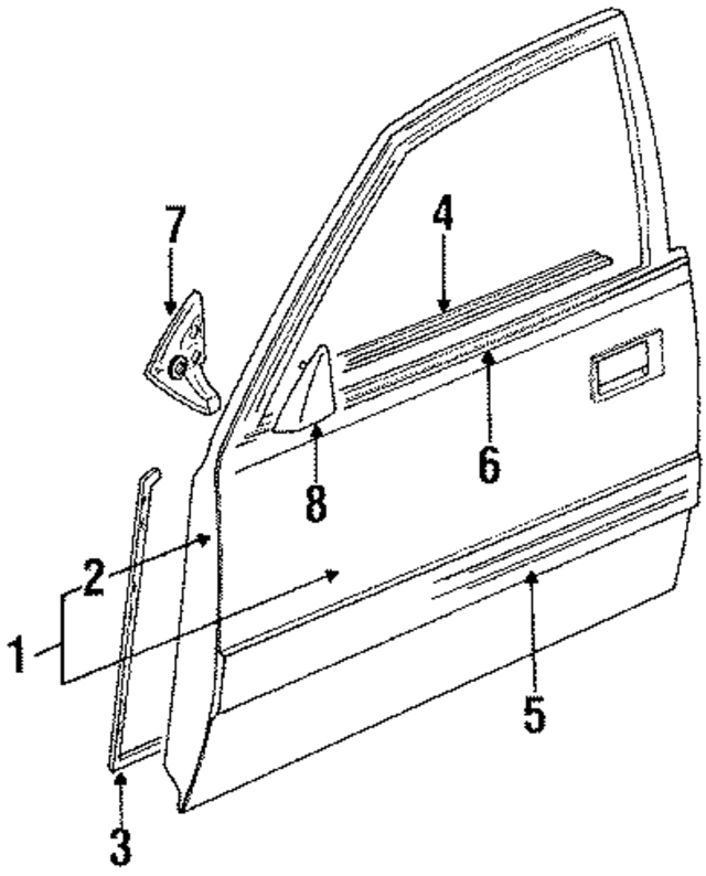 6786120340 - : Door Weather-Strip for Toyota Image