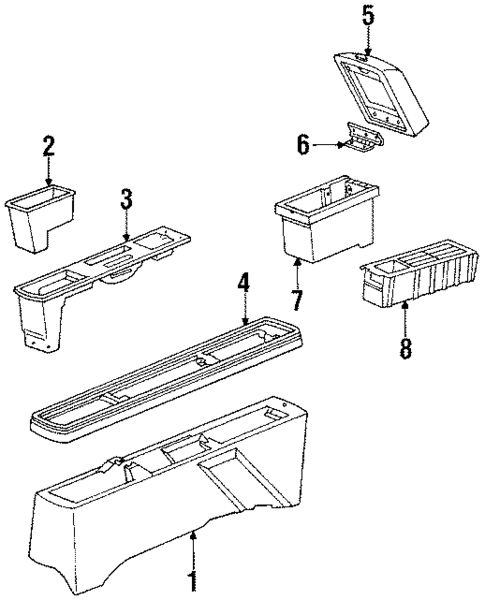 Console for 1987 Buick Century #0