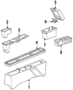 14093765 - Body: Console for Buick: Century | Chevrolet: Celebrity Image