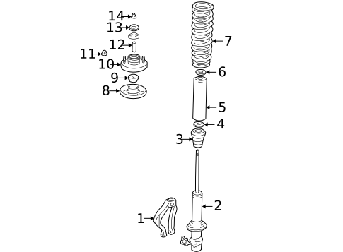 Struts & Components for 1995 Acura Integra #0