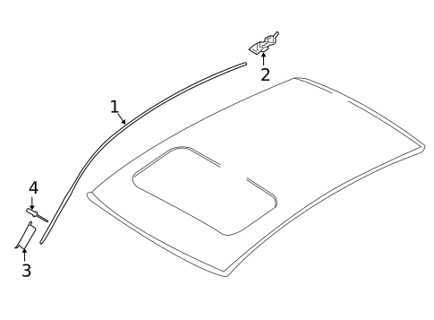 Exterior Trim - Roof for 2017 INFINITI QX50 #0