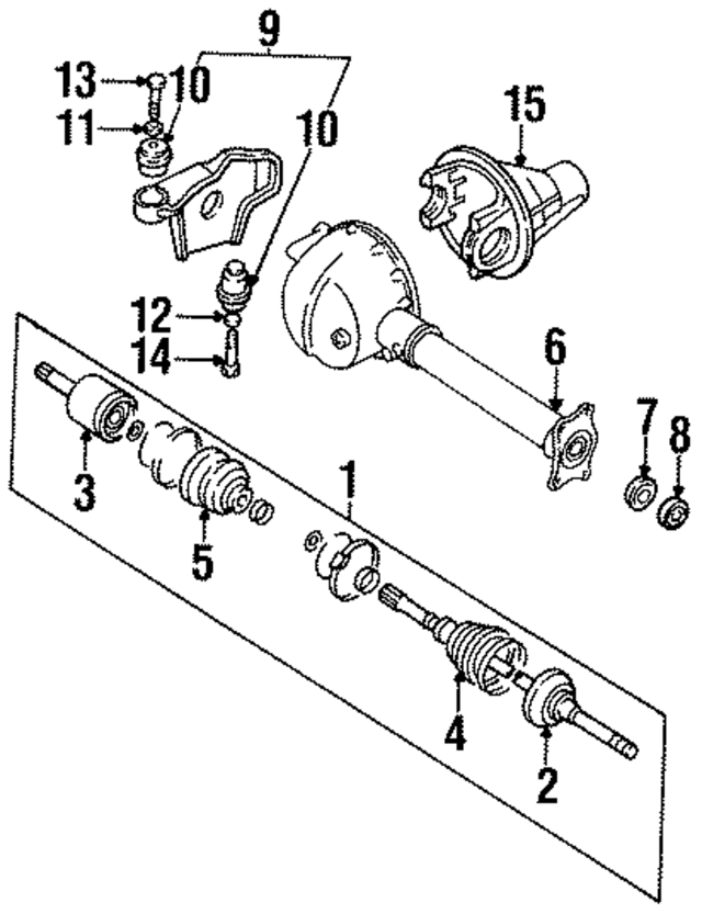 8971389811 - : CV Joint Boot Kit for Honda Image