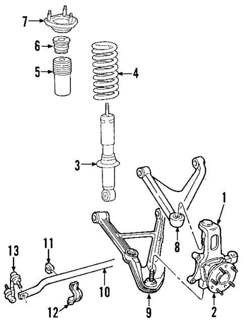 Front Suspension for 2008 Saturn Sky #0