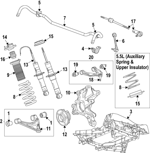 Rear Suspension for 2022 Chevrolet Corvette #0