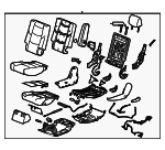 84371723 - Body: Seat Assembly for Cadillac: Escalade | Chevrolet: Tahoe | GMC: Yukon Image