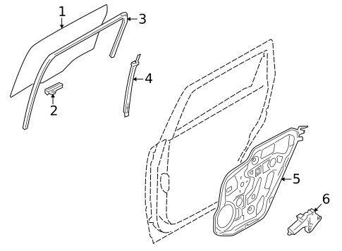 Rear Door for 2009 Kia Borrego #0