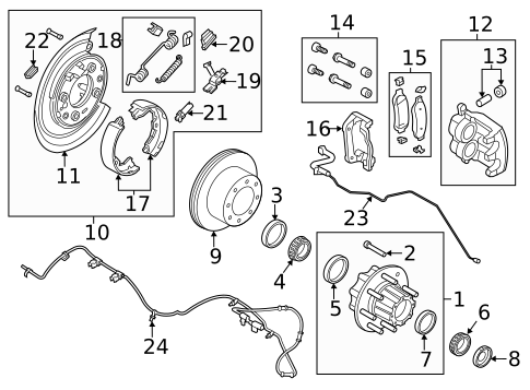 Parking Brake for 2012 Ford F-350 Super Duty #0