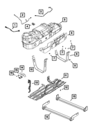 52030169AB - Fuel and Accelerator Pedal: Vent Hose for Ram: 1500 Image