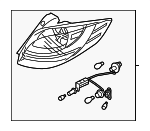 924012V000 - : 2012-2017 Hyundai Veloster - Tail Lamp Assembly for Hyundai: Veloster Image