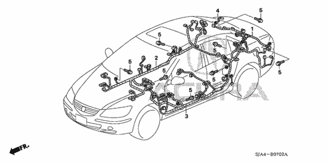 Wire Harness (3) for 2009 Acura RL #0