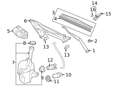 Wipers for 2011 Lexus ES350 #0