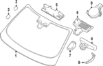 LR183613 - : Windshield for Land-Rover Image