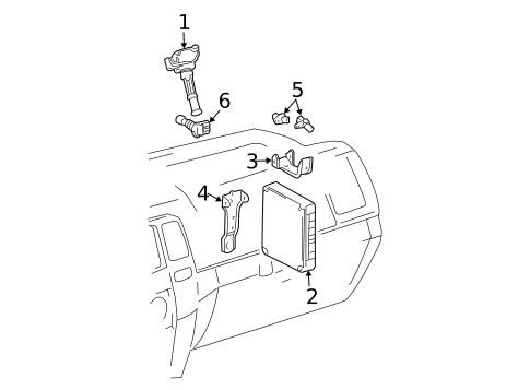 Ignition System for 2007 Toyota 4Runner #0
