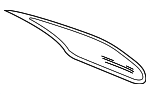 2116700180 - Body: Back Glass for Mercedes-Benz Image