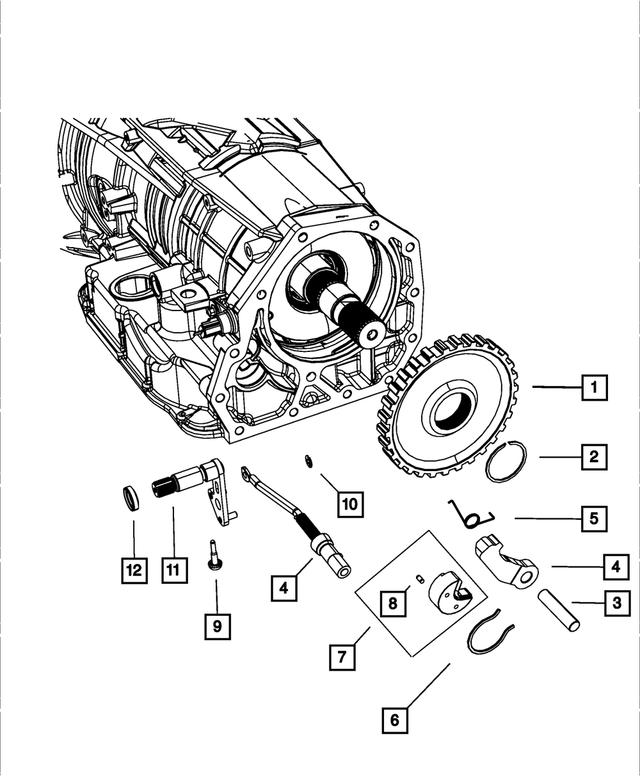 4799493AD - 545RFE; 5-Speed; Automatic Transmission: Transmission Parking Sprag for Mopar Image