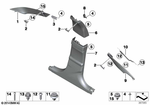 51438051013 - Vehicle Trim: Left Column A Cover for BMW Image