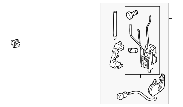 thumbnail image 2 of Honda CR-V OEM Front Left Driver Door Lock Latch Actuator 1997-2001 - Remanufactured W/ LIFETIME WARRANTY 2 of 3