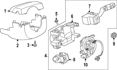 Shroud, Switches & Levers for 2023 Land Rover Discovery #0