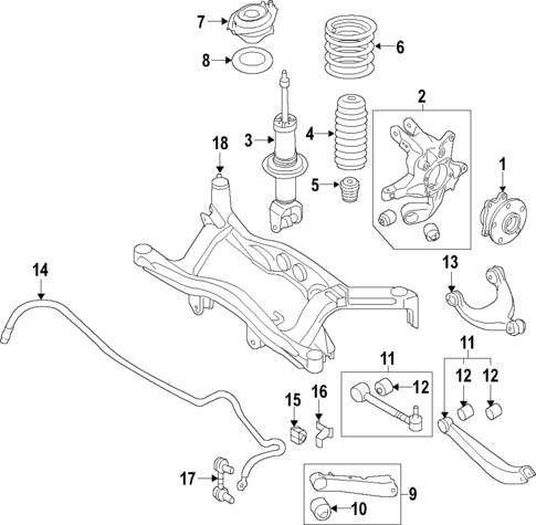 Rear Suspension for 2018 Subaru Forester #0