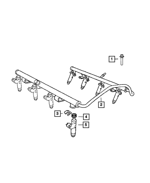 Fuel Rail and Injectors for 2010 Dodge Ram 1500 #0
