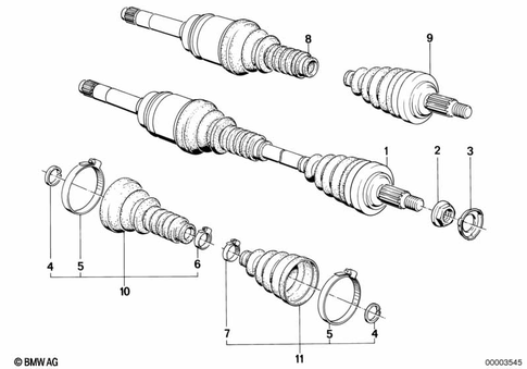 Drive Shaft for 1990 BMW 325ix #0