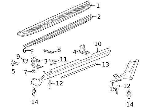 Exterior Trim - Pillars for 2006 Isuzu Ascender #0