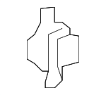 91213SZAA01 - Body: Applique Clip for Honda: Civic, Odyssey, Pilot Image image