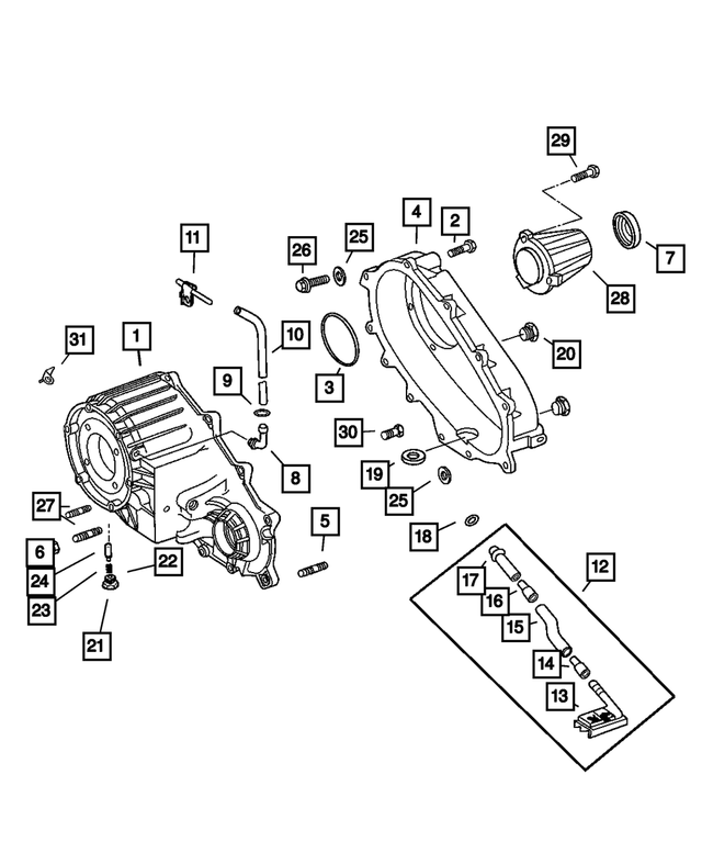 5080859AB - NVG273; Transfer Case: Hex Flange Head Bolt for Mopar Image