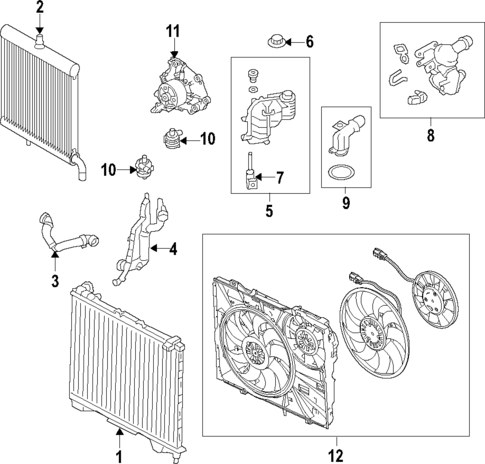 Water Pump for 2022 Land Rover Range Rover Velar #17