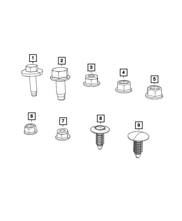 6509959AA - Electrical: Nut for Chrysler: Pacifica, Voyager | Dodge: Charger, Charger Daytona | Jeep: Cherokee, Compass, Grand Cherokee, Grand Cherokee L, Grand Wagoneer, Wagoneer, Wagoneer S | Ram: 1500 Image