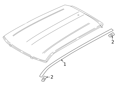 Exterior Trim - Roof for 2020 Mitsubishi Eclipse Cross #0