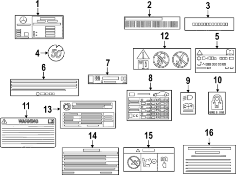 Labels for 2024 Mercedes-Benz SL55 AMG #0