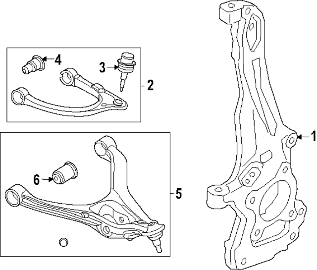 MB3Z3K186E - Suspension: Knuckle for Ford Image