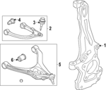 MB3Z3079C - : Lower Control Arm for Ford: Ranger Image