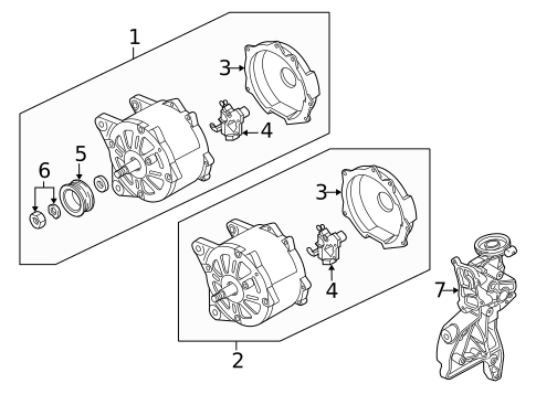 Alternator for 2013 Volkswagen GTI #0