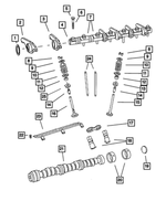 6506522AA - 3.8L Gas; Engine: Header Point Reduced Body Bolt, Mounting for Mopar Image