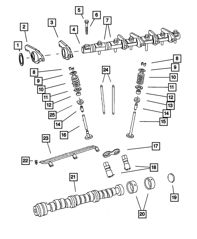 6506522AA - 3.8L Gas; Engine: Header Point Reduced Body Bolt, Mounting for Mopar Image image