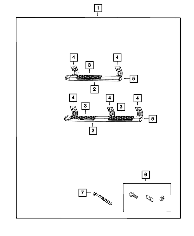 68199277AA - Mopar Accessories - Component Parts: Side Step, Left for Mopar Image image