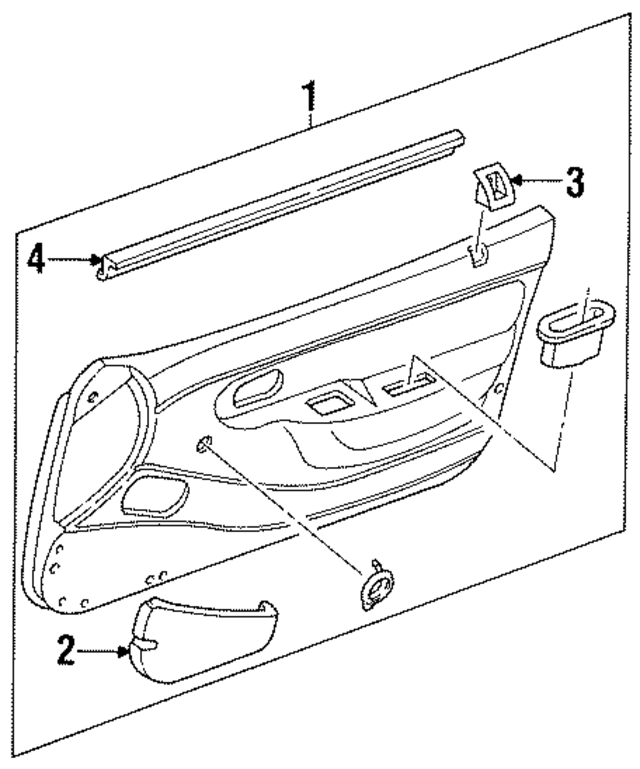F4BZ6121456B - : Belt Weather-Strip for Ford Image