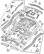 55360015AH - : Floor Pan for Mopar Image