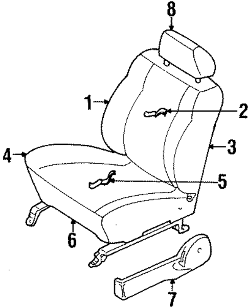 Front Seat Components for 1999 Mercury Tracer #0