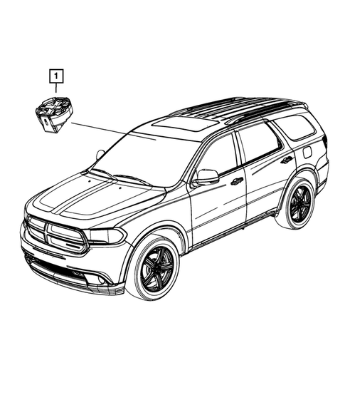 Keys, Modules and Engine Controllers for 2015 Dodge Durango #5