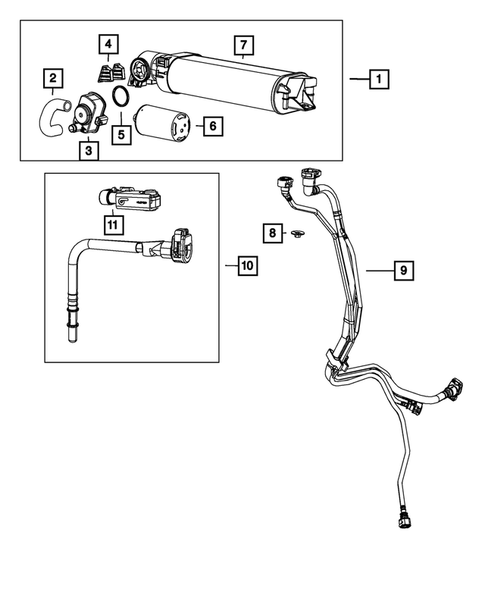Vacuum Canister/Leak Detection Pump for 2019 Dodge Charger #0