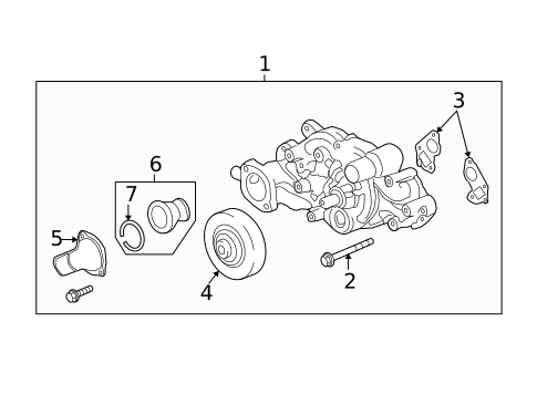 Water Pump & Related Components for 2014 Chevrolet Camaro #0