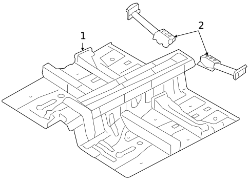 Floor & Rails for 2012 Hyundai Genesis #0