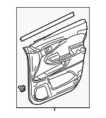 83551TG7A34ZB - Body: Door Trim Panel for Honda: Passport, Pilot, Ridgeline Image