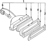 84701GA000 - Electrical: Lamp Assembly for Subaru: DL, GL, Loyale, RX Image